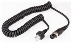 8-Wire Microphone Cable with round plug (f) and modular plug